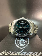 reloj jubilee 910 cara turquesa