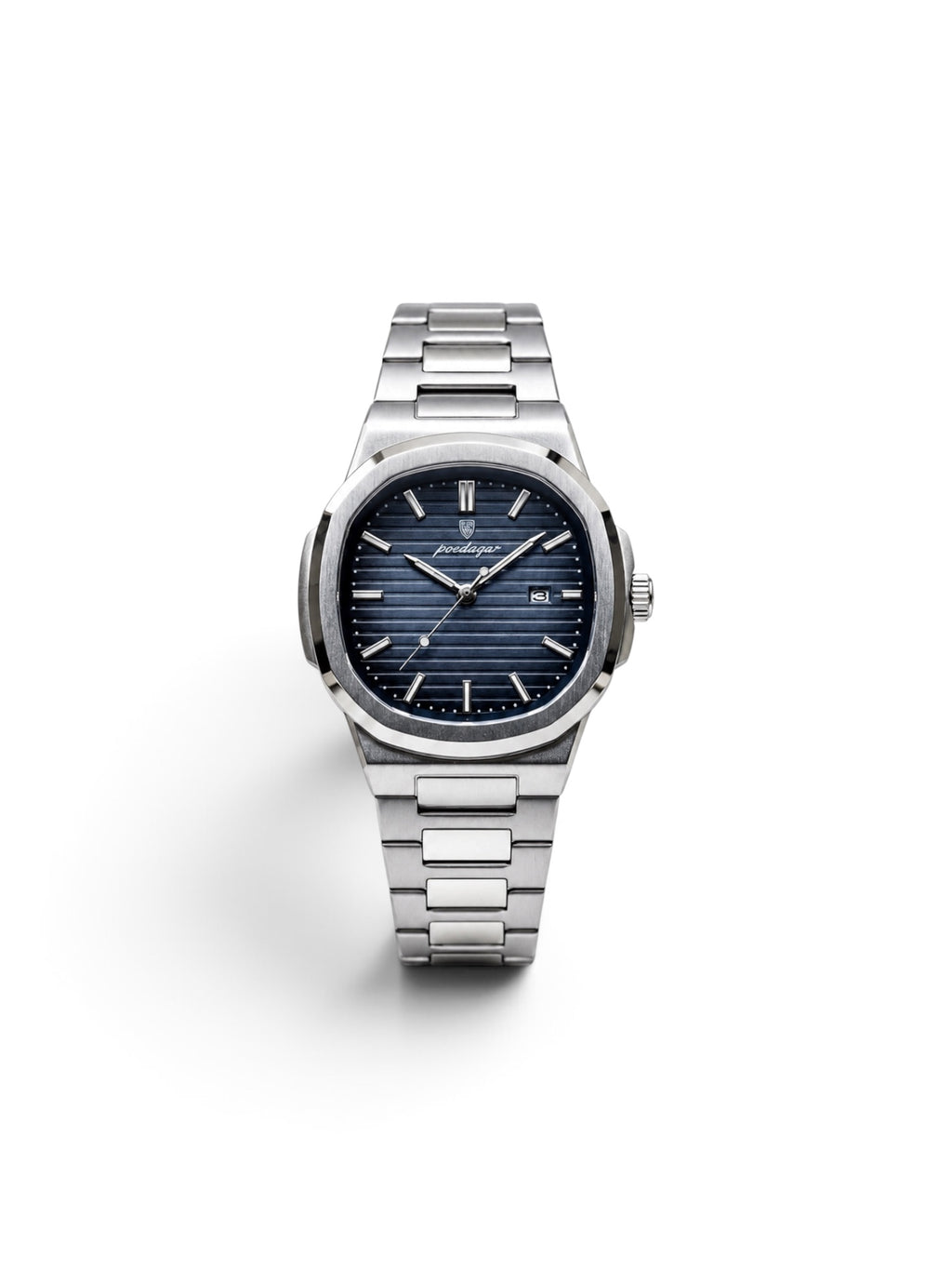 reloj octagono 613 cara azul