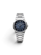 reloj octagono 613 cara azul