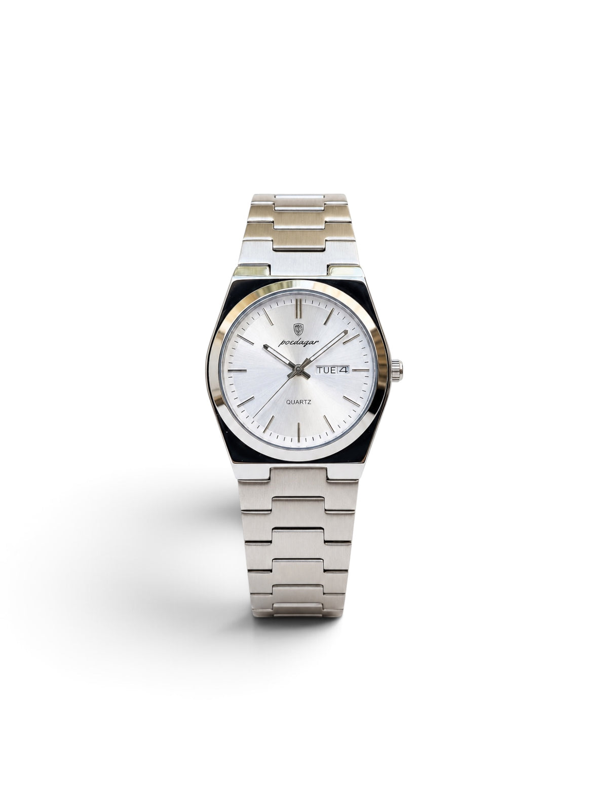 reloj classic 930 cara blanca pulsera de acero